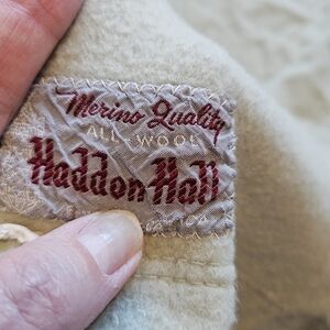 ❤️ Haddon Hall Eaton's Of Canada Merino Wool Vintage Blanket
